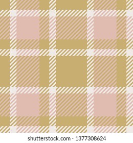 Plaid or tartan vector background or texture in many colors