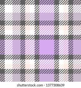 Plaid or tartan vector background or texture in many colors