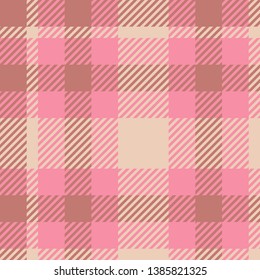 Plaid or tartan vector is background or texture in many color