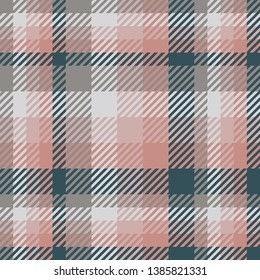 Plaid or tartan vector is background or texture in many color