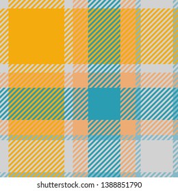 Plaid or tartan vector is background or texture in many color