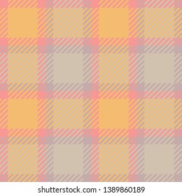 Plaid or tartan vector is background or texture in many color