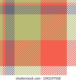 Plaid or tartan vector is background or texture in many color