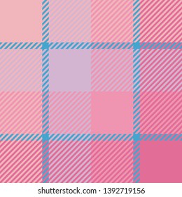 Plaid or tartan vector is background or texture in many color