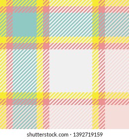 Plaid or tartan vector is background or texture in many color