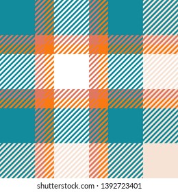 Plaid or tartan vector is background or texture in many color