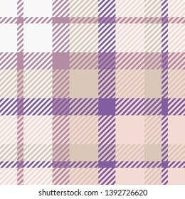 Plaid or tartan vector is background or texture in many color
