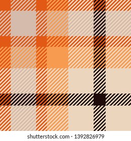 Plaid or tartan vector is background or texture in many color