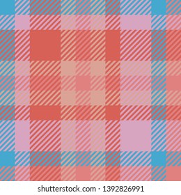 Plaid or tartan vector is background or texture in many color