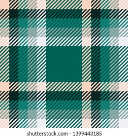 Plaid or tartan vector is background or texture in many color
