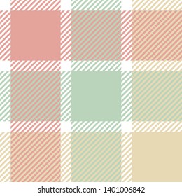 Plaid or tartan vector is background or texture in many color
