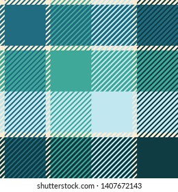 Plaid or tartan vector is background or texture in many color