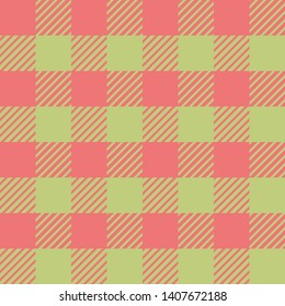 Plaid or tartan vector is background or texture in many color