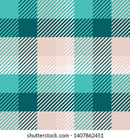 Plaid or tartan vector is background or texture in many color