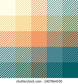 Plaid or tartan vector is background or texture in many color