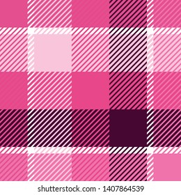 Plaid or tartan vector is background or texture in many color