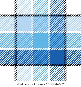 Plaid or tartan vector is background or texture in many color