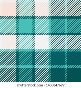 Plaid or tartan vector is background or texture in many color