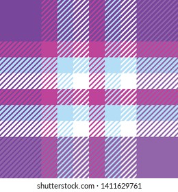 Plaid or tartan vector is background or texture in many color