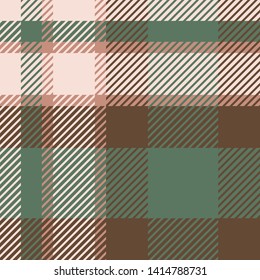 Plaid or tartan vector is background or texture in many color
