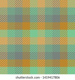 Plaid or tartan vector is background or texture in many color