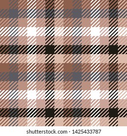 Plaid or tartan vector is background or texture in many color