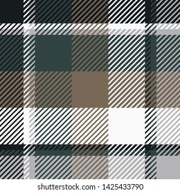 Plaid or tartan vector is background or texture in many color