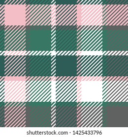 Plaid or tartan vector is background or texture in many color