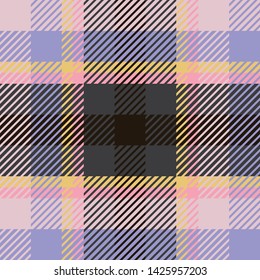 Plaid or tartan vector is background or texture in many color