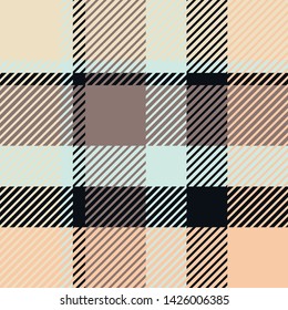 Plaid or tartan vector is background or texture in many color