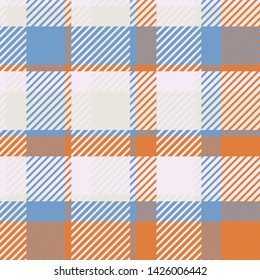 Plaid or tartan vector is background or texture in many color