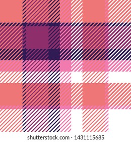 Plaid or tartan vector is background or texture in many color