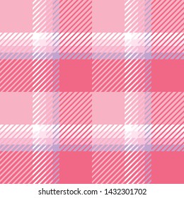 Plaid or tartan vector is background or texture in many color