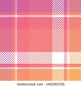 Plaid or tartan vector is background or texture in many color