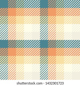 Plaid or tartan vector is background or texture in many color