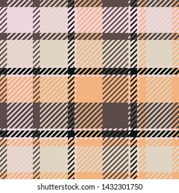 Plaid or tartan vector is background or texture in many color