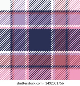 Plaid or tartan vector is background or texture in many color