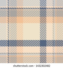 Plaid or tartan vector is background or texture in many color