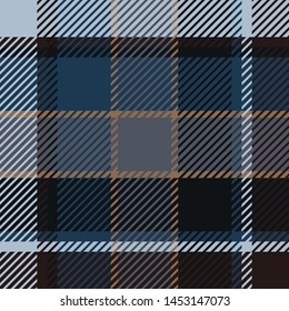 Plaid or tartan vector is background or texture in many color
