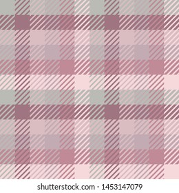 Plaid or tartan vector is background or texture in many color