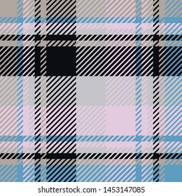 Plaid or tartan vector is background or texture in many color