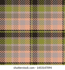 Plaid or tartan vector is background or texture in many color