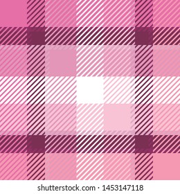 Plaid or tartan vector is background or texture in many color
