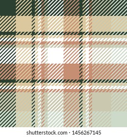 Plaid or tartan vector is background or texture in many color