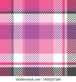 Plaid or tartan vector is background or texture in many color