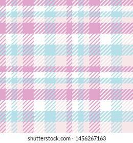 Plaid or tartan vector is background or texture in many color