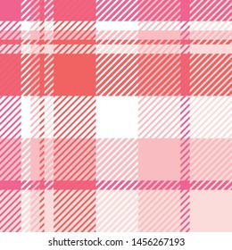 Plaid or tartan vector is background or texture in many color
