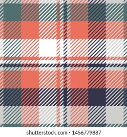 Plaid or tartan vector is background or texture in many color