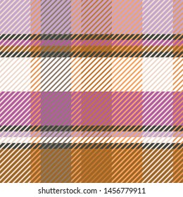 Plaid or tartan vector is background or texture in many color