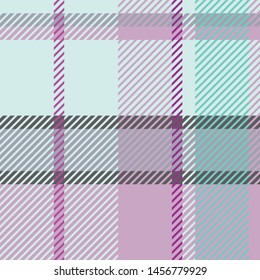 Plaid or tartan vector is background or texture in many color